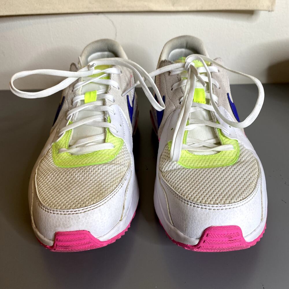 NIKE Air Max Excee Women's White Indigo Pink Volt Sneakers Size 11 - Picture 7 of 10